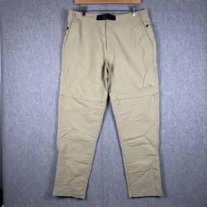 The North Face Mens Cargo Pants 34x32 Beige Straight Utility Outdoor Hiking